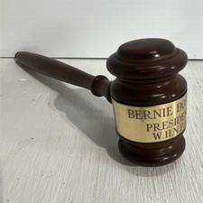 Vintage Gavel w/ Brass Band Engraved “Bernie Boston President W.H.N.P.A.”  picture
