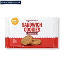 Amazon Grocery, Peanut Butter Sandwich Cookies, 1 Lb 1 Pound (Pack of 1) picture