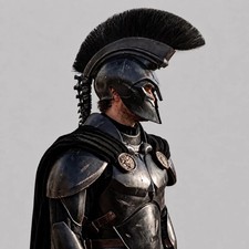 Handmade Agamemnon Inspired Helmet Greek Warrior Armor, The Odyssey Helmet picture