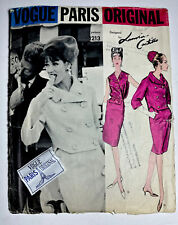 1960’s Vogue 1213 Lanvin-Castillo Jacket Skirt Blouse 14 Sewing Pattern & Label picture