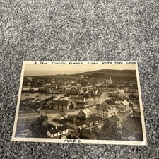 Rare Vintage RPPC 1930s Vardø Fishing Village Aerial Photo in Finnmark Norway picture