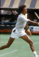 Arthur Ashe United States returns a shot at the Men's 1974 US Ope- 1974 Photo picture
