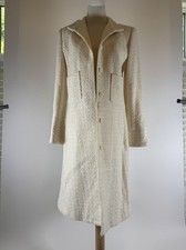 oscar de la renta tweed jacket white size 4 picture