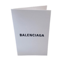 BALENCIAGA Receipt Gift Card Holder - Unused New White Crisp Folded Paper picture