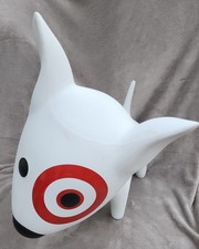 Rare Bullseye Target Dog Statue Store Display Bull Terrier Sculpture Standing picture