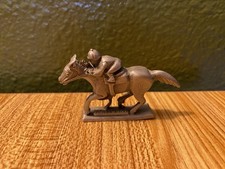 Superb Genuine Pewter Horse & Jockey Figurine picture