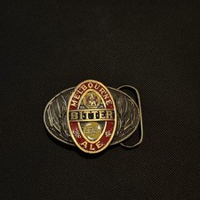 Carlton United Brewery Official Licensed Melbourne Bitter Ale Belt Buckle Rare picture
