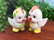 VTG LEFTON Baby Birds Chicks Ducks Anthropomorphic Salt & Pepper Shakers JAPAN  picture