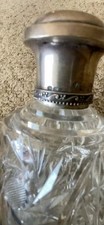 Rare antique Julius Hugler silver and cut crystal perfume scent bottle picture