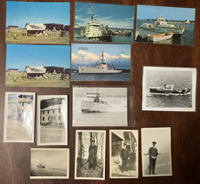 13 Vintage Coast Guard Postcard / Photo Lot USCGC Mackinac CG 6430 Military USCG picture