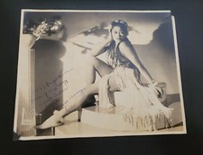RARE AMERICAN BURLESQUE DANCER AUTOGRAPH SCARCE PHOTO SIGNED MAURICE SEYMOUR picture