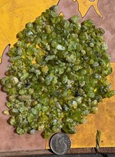 ☘️RR⛏️: Tumble Polished Peridot Crystals, Over 3 Oz. San Carlos Az 🌵 picture