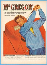 1951 McGregor Golf Jacket Sport Shirt Ad David D Doniger 303 Fifth Avenue NYC picture