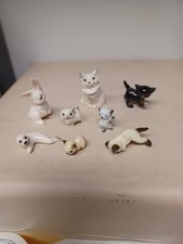 Lot Of 8 Vtg Miniature Figurines Josef, Hagen Renaker Bone China picture