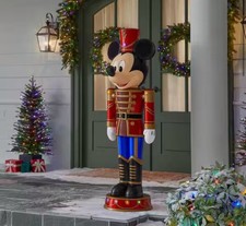 Disney 5 Foot Animated Holiday Mickey Mouse Nutcracker Home Depot picture