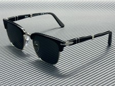 PERSOL PO3375S 95 58 Black Green Polarized Unisex 52 mm Folding Sunglasses picture