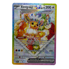 Pokemon TCG: Eevee ex SVP 174 Scarlet & Violet Black Star Promo Full Art Holo NM picture