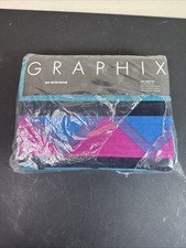 Vintage 1991 Graphix by Stevens sheets New Old Stock Geometric Full Sheet Set picture