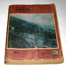 Vintage Manhattan Telephone Directory 1968-1969 NYC Area Code 212, Brown Cover picture