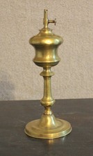 Antique French 19th Century Brass Whale Oil Lamp picture
