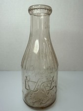 Garden State Dairies Salem NJ Quart Milk Bottle M Sparks Sons Embossed Rare picture