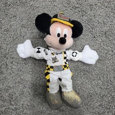 Vintage 1999 Disney Parks EPCOT Test Track Mickey Mouse Beanie Plush 11