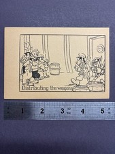 1930s Mickey Mouse Whitman Publishing Dual Sided Card Distr Weapons / Trouble on picture
