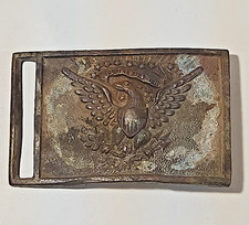 Antique US Civil War Enlisted Eagle Sword Belt Buckle Authentic picture
