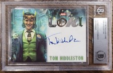 TOM HIDDLESTON Loki Autograph - Custom Marvel Auto Beckett BGS Certified picture