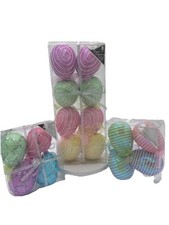 Easter Elegance. Pastel Color Embellished Decorative Eggs 16 Total. New In Box picture