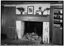 Pattenburg New Jersey Clifford-Williamson House 1940s Living Room Fireplace picture