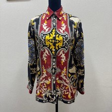 Etro Shirt Paisley 40 Silk Women Rare Luxury Designer Model Limited Edition VHTF picture