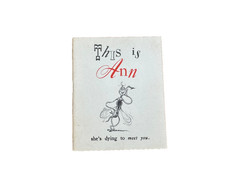 RARE 1943 Dr. Seuss WWII “This is Ann” Malaria Pamphlet Original picture