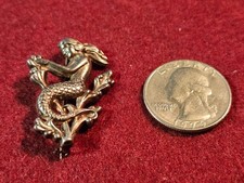 RARE Sterling WWll Submarine School +Sweetheart Pin, Victory Mermaid...C Clasp picture