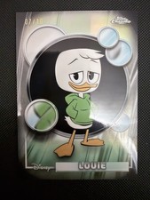 Topps Chrome Disney Duck Tails Louie /10 Black Refractor picture