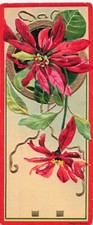Antique Steinway Grinnell Bros Famous Pianos Bookmark Trade Card picture