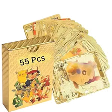 Playing Cards 55 Pcs Gold, Silver, Black Foil Card Assorted Trading Cards (50pcs picture