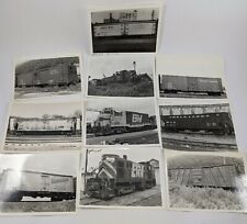 Lot of BR&W Railroad Locomotive and Box Car 5x7 B&W Photos #56 Black River #57  picture