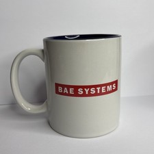 BAE Systems Logo Coffee Mug Cup Vtg Ceramic Security Defense Mug picture