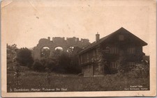 Antique Hamar Norway Cathedral Ruins Real Photo Postcard Scandinavian RPPC [AB] picture