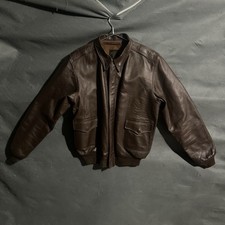 J.A. Dubow vintage WWII US Army Air Forces A-2 Flight Jacket 46 Lost Worlds picture