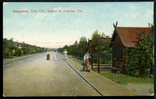 1908 Bungalows Villa City Venice of America California Historic Postcard A2583 picture