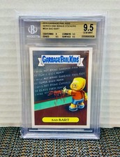 2015 GPK Bad Bart Simpson B3a Bonus Sticker Beckett 9.5 Gem Mint RARE GEM picture