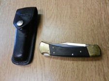  1981-1986 Buck 110 4 Dot Folding Lock Back Knife W/ Sheath 5