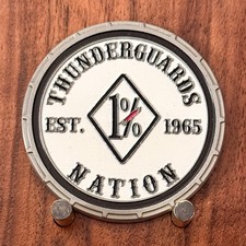 Thunderguards Nation 1% Motorcycle Club TG Logo Challenge Coin  1#41 picture