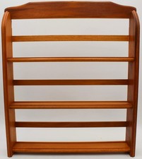 McCormick 3-Tier Solid Wood Wall Spice Rack | Brown | Shelf Only | NEW IN BOX picture