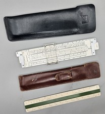 Vintage K&E 4181-3 Pocket Slide Rule Duplex Decitrig Case Architect Ruler picture