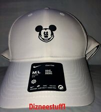Disney Parks Nike Golf Mickey Dri-Fit  Adjustable White Baseball Hat Cap - NEW picture