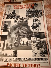 WW2 50TH anniversary  Pacific Victory Posters Set Of 2 Identical Posters picture