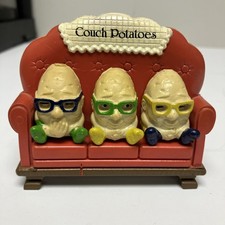 Vintage Giftco COUCH POTATOES Refrigerator Fridge Magnet Complete Set picture